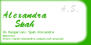 alexandra spah business card